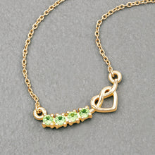 Load image into Gallery viewer, Genuine Peridot Heart Necklace