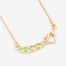 Load image into Gallery viewer, Genuine Peridot Heart Necklace