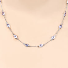 Load image into Gallery viewer, Genuine Tanzanite By The Yard Necklace
