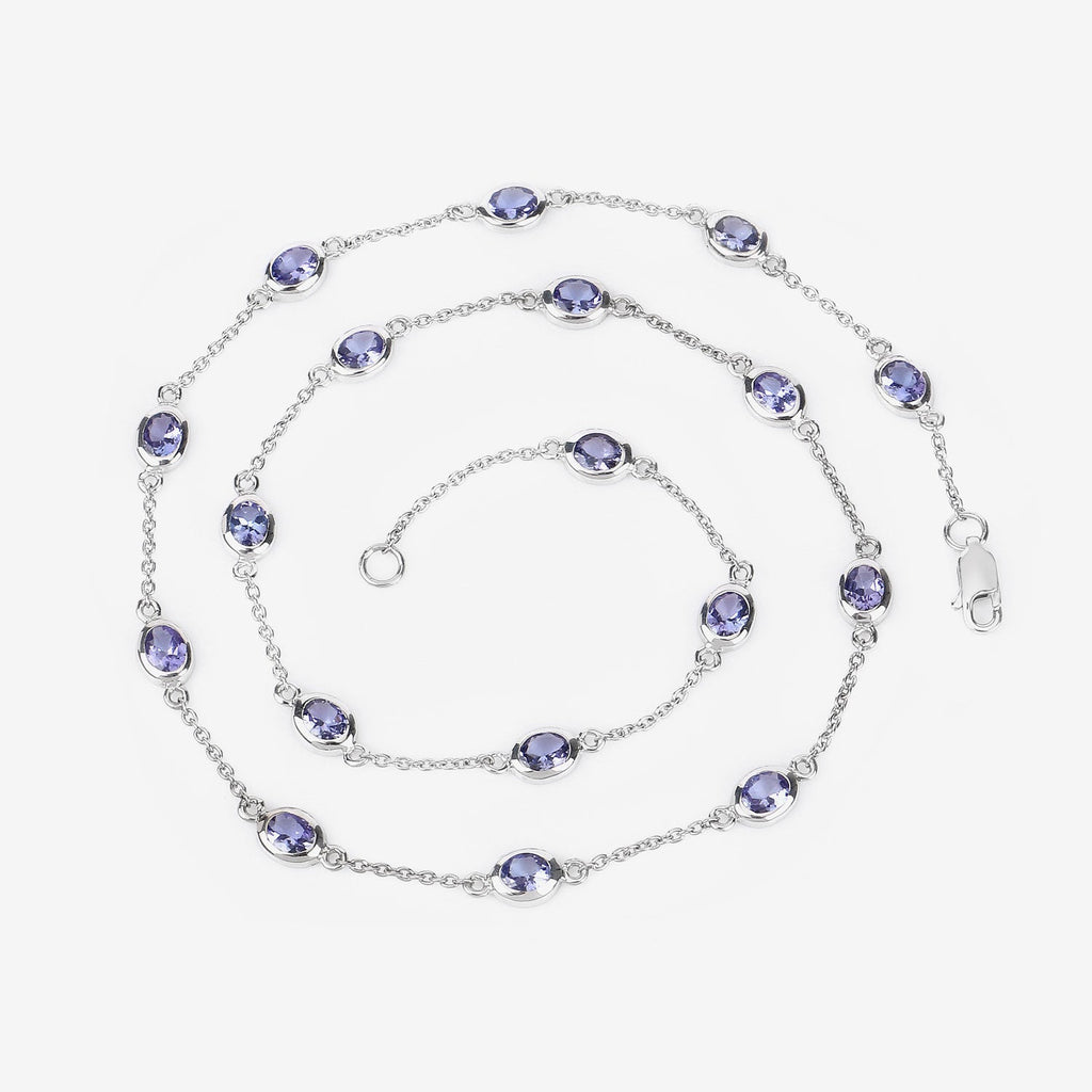 Genuine Tanzanite By The Yard Necklace