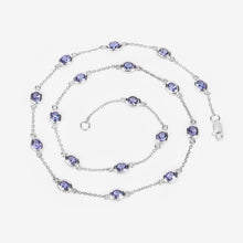 Load image into Gallery viewer, Genuine Tanzanite By The Yard Necklace