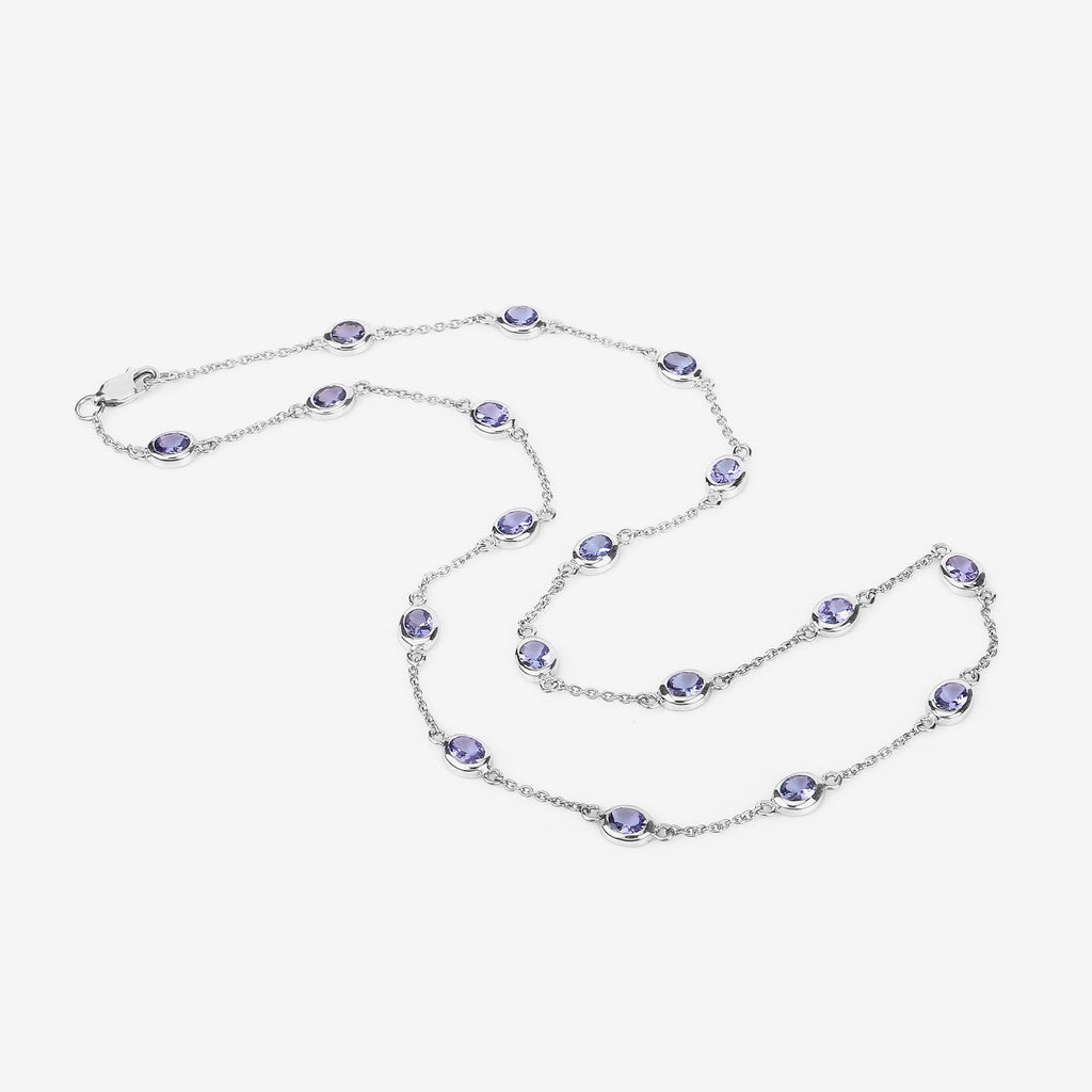 Genuine Tanzanite By The Yard Necklace
