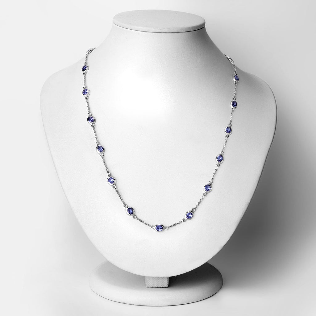 Genuine Tanzanite By The Yard Necklace