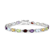 Load image into Gallery viewer, Genuine Multi Stones Tennis Bracelet