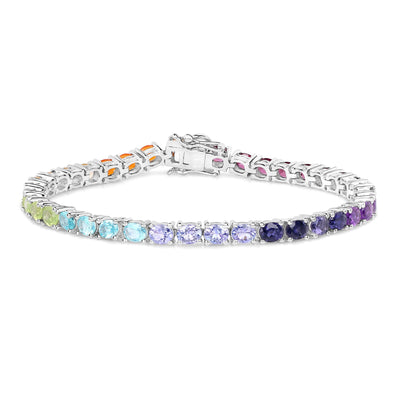 Genuine Multi Stone Eternity Bracelet
