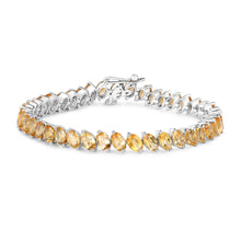 Load image into Gallery viewer, Genuine Yellow Citrine Tennis Bracelet