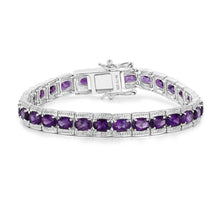 Load image into Gallery viewer, Purple Amethyst Tennis Bracelet