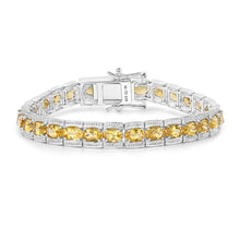 Load image into Gallery viewer, Genuine Yellow Citrine Tennis Bracelet