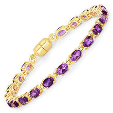 Load image into Gallery viewer, Natural Amethyst Tennis Bracelet