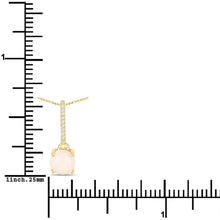 Load image into Gallery viewer, 10K Gold Real Opal And Diamond Necklace