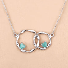 Load image into Gallery viewer, Genuine Emerald Infinity Pendant Necklace