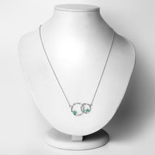 Load image into Gallery viewer, Genuine Emerald Infinity Pendant Necklace