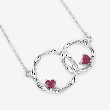 Load image into Gallery viewer, Genuine Ruby Infinity Pendant Necklace