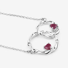 Load image into Gallery viewer, Genuine Ruby Infinity Pendant Necklace