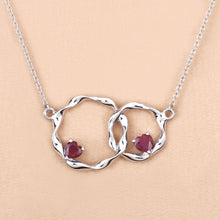 Load image into Gallery viewer, Genuine Ruby Infinity Pendant Necklace