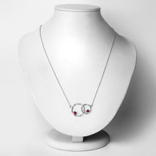 Load image into Gallery viewer, Genuine Ruby Infinity Pendant Necklace