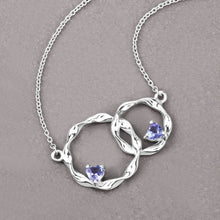Load image into Gallery viewer, Genuine Tanzanite Infinity Pendant Necklace