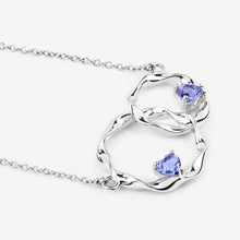 Load image into Gallery viewer, Genuine Tanzanite Infinity Pendant Necklace