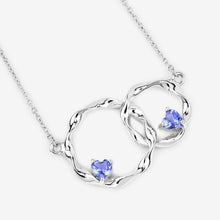 Load image into Gallery viewer, Genuine Tanzanite Infinity Pendant Necklace