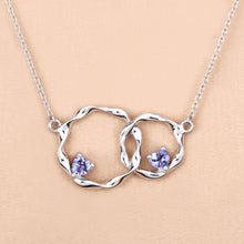 Load image into Gallery viewer, Genuine Tanzanite Infinity Pendant Necklace