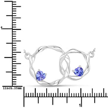 Load image into Gallery viewer, Genuine Tanzanite Infinity Pendant Necklace