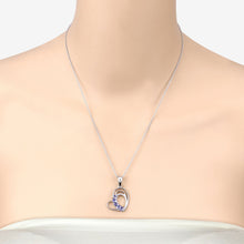 Load image into Gallery viewer, Genuine Tanzanite Heart Pendant Necklace