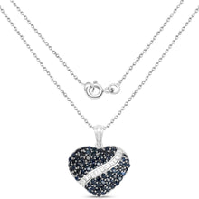 Load image into Gallery viewer, Genuine Blue Heart Sapphire Necklace