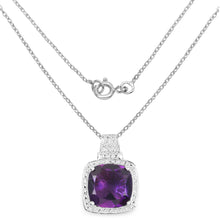 Load image into Gallery viewer, Genuine Purple Amethyst Bold Necklace