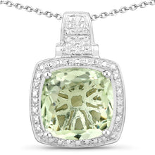 Load image into Gallery viewer, Genuine Green Amethyst Pendant Necklace