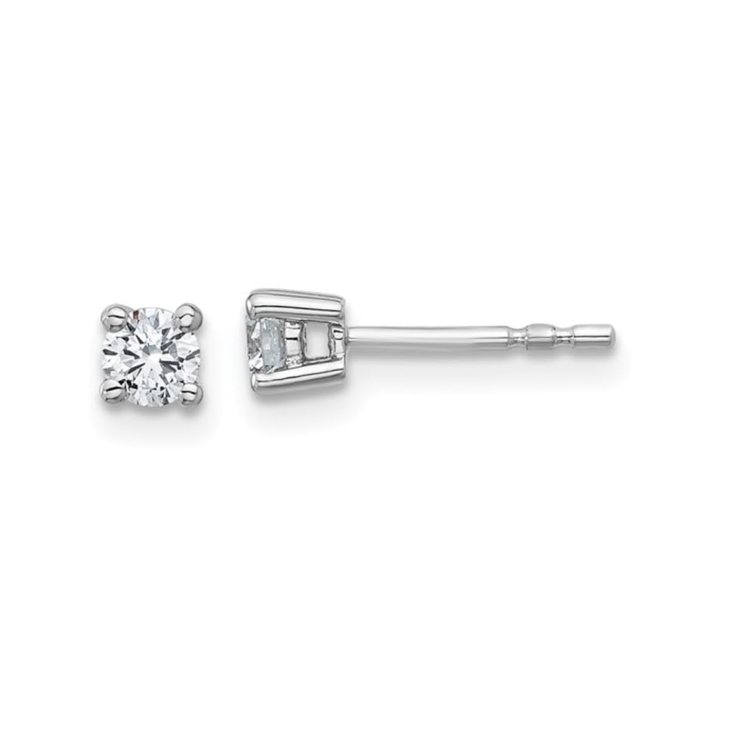 Certified Lab Grown Diamond Earrings for Women and Men in 14k White Gold Diamond Stud Earrings 3/4 Ctw VS/SI + G+ Round Shaped Studs Lab Grown Jewelry Gifts