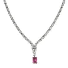 Load image into Gallery viewer, Natural Amethyst Art Deco Necklace