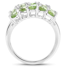Load image into Gallery viewer, Genuine Peridot Cluster Ring