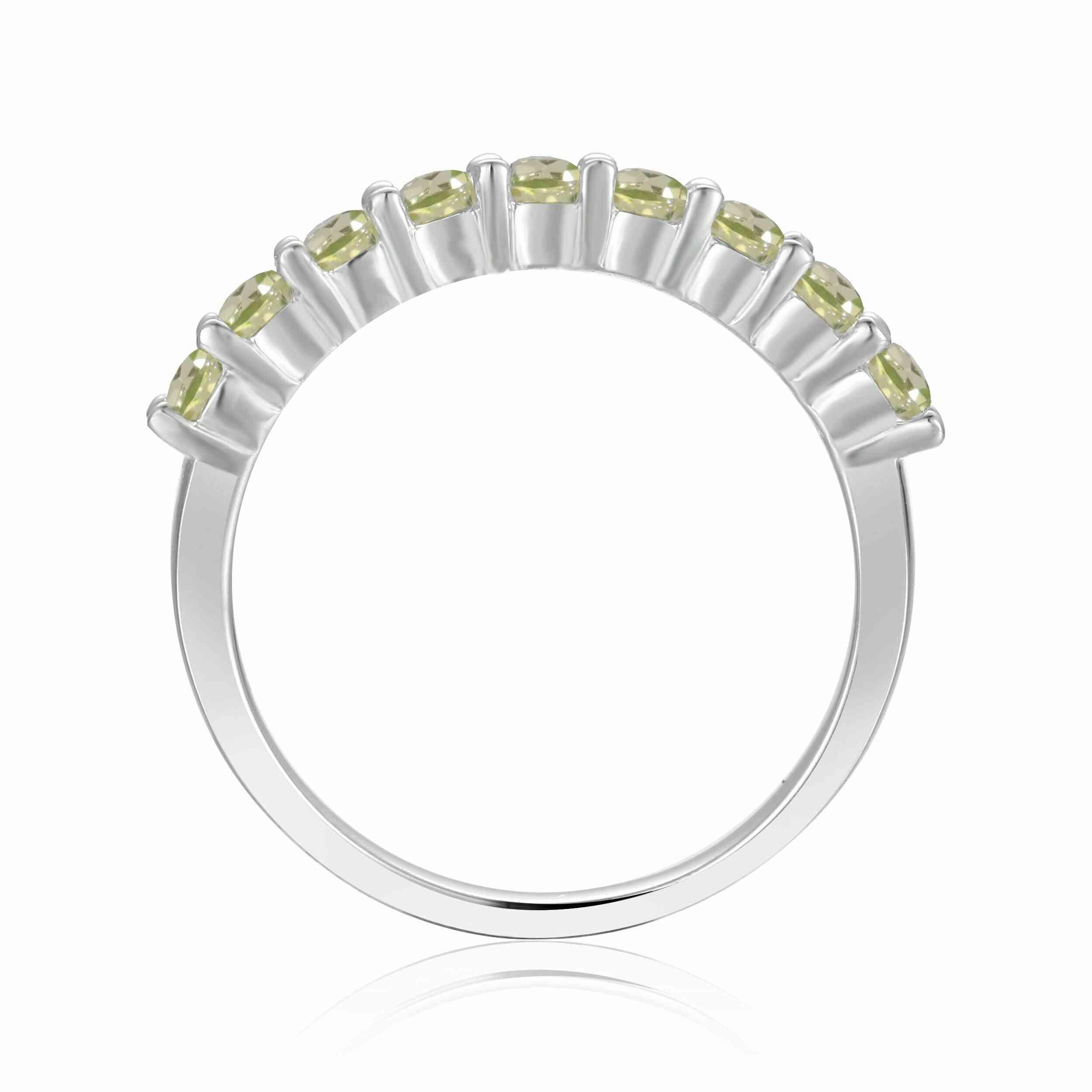 Half Eternity Ring for Women- FineColorJewels
