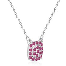 Load image into Gallery viewer, Ruby Encrusted Pendant Necklace - FineColorJewels