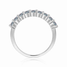 Load image into Gallery viewer, Stackable Sterling Silver Round Alexandrite Eternity Ring - FineColorJewels