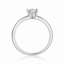 Load image into Gallery viewer, Moissanite Solitaire One Carat Ring | 925 Sterling Silver Moissanite Solitaire Ring | White Silver Ring | Women&#39;s Day Gift for Her - FineColorJewels