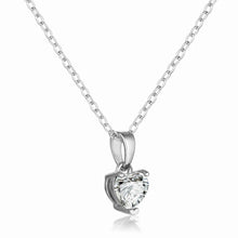 Load image into Gallery viewer, Moissanite Heart Necklace - FineColorJewels