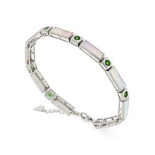 Load image into Gallery viewer, Mother Of Pearl &amp; Chrome Diopside Bracelet
