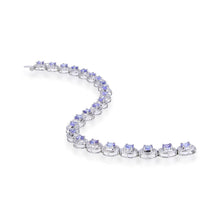 Load image into Gallery viewer, Sterling Silver Oval Tanzanite Bracelet