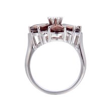 Load image into Gallery viewer, Signature Sterling Silver Blooming Garnet Ring.
$ 50 - 100, Garnet, Red, Pear, 925 Sterling Silver, Fashion, Cocktail