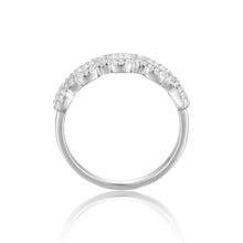 Load image into Gallery viewer, Solid Baguette White Topaz Sterling Silver Ring