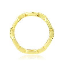 Load image into Gallery viewer, Chain Yellow Gold Plated Sterling Silver Ring 