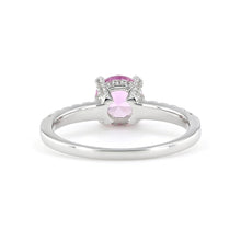 Load image into Gallery viewer, Created Pink Sapphire Ring