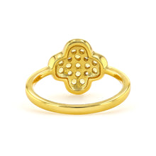 Load image into Gallery viewer, Four-Leaf Clover Citrine Ring