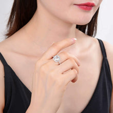 Load image into Gallery viewer, Statement White Topaz Round Ring