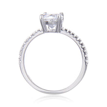 Load image into Gallery viewer, Classic Round White Topaz Solitare Ring