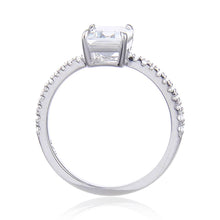 Load image into Gallery viewer, Classic Octagon White Topaz Ring
