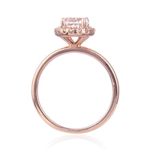 Load image into Gallery viewer, Signature Round Rose Gold White Topaz Ring