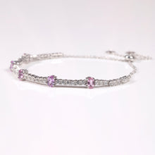 Load image into Gallery viewer, Pink Sapphire Adjustable Bracelet - FineColorJewels