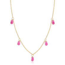 Load image into Gallery viewer, Ruby Layering Necklace - FineColorJewels